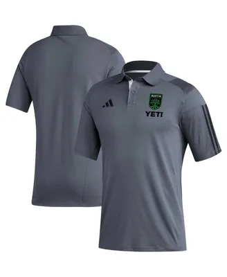 Men's adidas Gray Austin Fc 2023 On-Field Training Polo Shirt