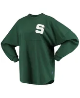 Women's Green Michigan State Spartans Loud n Proud Spirit Jersey T-shirt