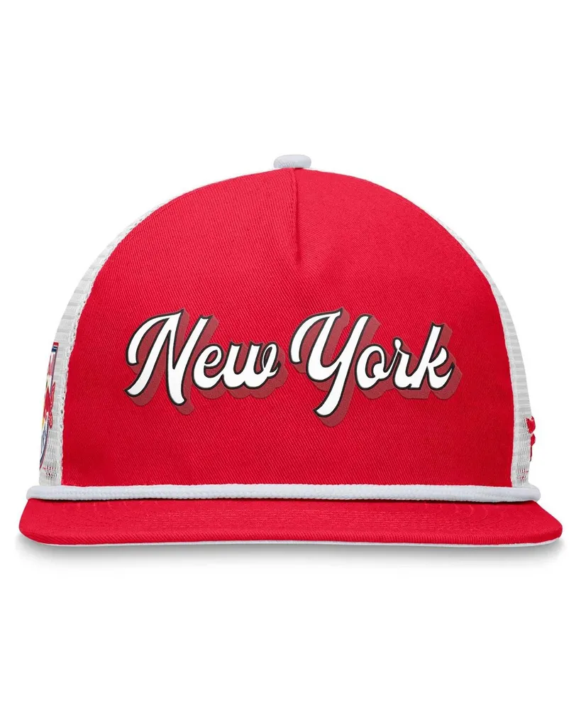Men's Fanatics Red, White New York Red Bulls True Classic Golf Snapback Hat