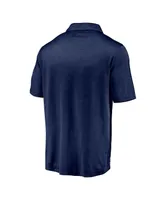 Men's Fanatics Navy Notre Dame Fighting Irish Primary Logo Striated Polo Shirt