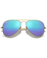 Ray-Ban Sunglasses, RB3025 Aviator Mirror