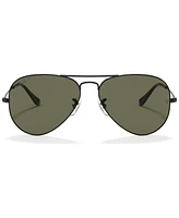 Ray-Ban Unisex Polarized Sunglasses, RB3025 Aviator Classic