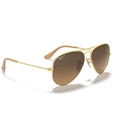 Ray-Ban Unisex Polarized Sunglasses, RB3025 Aviator Classic