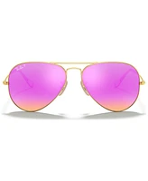 Ray-Ban Polarized Sunglasses, RB3025 Aviator Mirror