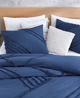 Dkny Chenille Block 3 Piece Comforter Set