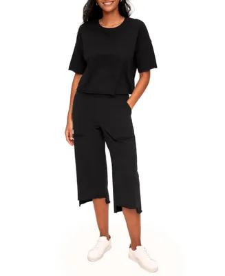 Adore Me Women's Avery T-Shirt & Sweatpant Loungewear Set