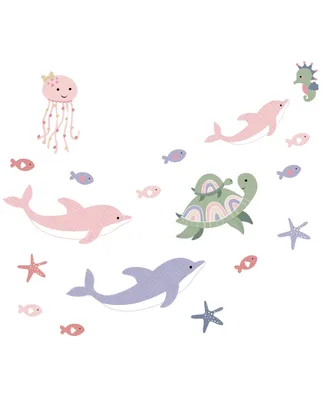Lambs & Ivy Sea Dreams Dolphins/Turtles/Fish Underwater/Nautical Wall Decals