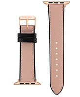 Nine West Women's Saffiano Textured Faux Leather Band designed for Apple Watch 42mm (Series 1-3 only) & 44/45/46/49mm (Ultra Ultra 2)