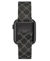 Nine West Women's Patterned Stainless Steel Mesh Band designed for Apple Watch 42mm (Series 10) & 38/40/41mm