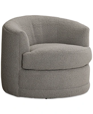 Closeout! Jenselle 36" Fabric Swivel Chair, Created for Macy's