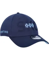 Men's New Era Navy Sporting Kansas City Kick Off 39THIRTY Flex Hat