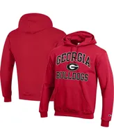 Men's Champion Red Georgia Bulldogs High Motor Pullover Hoodie