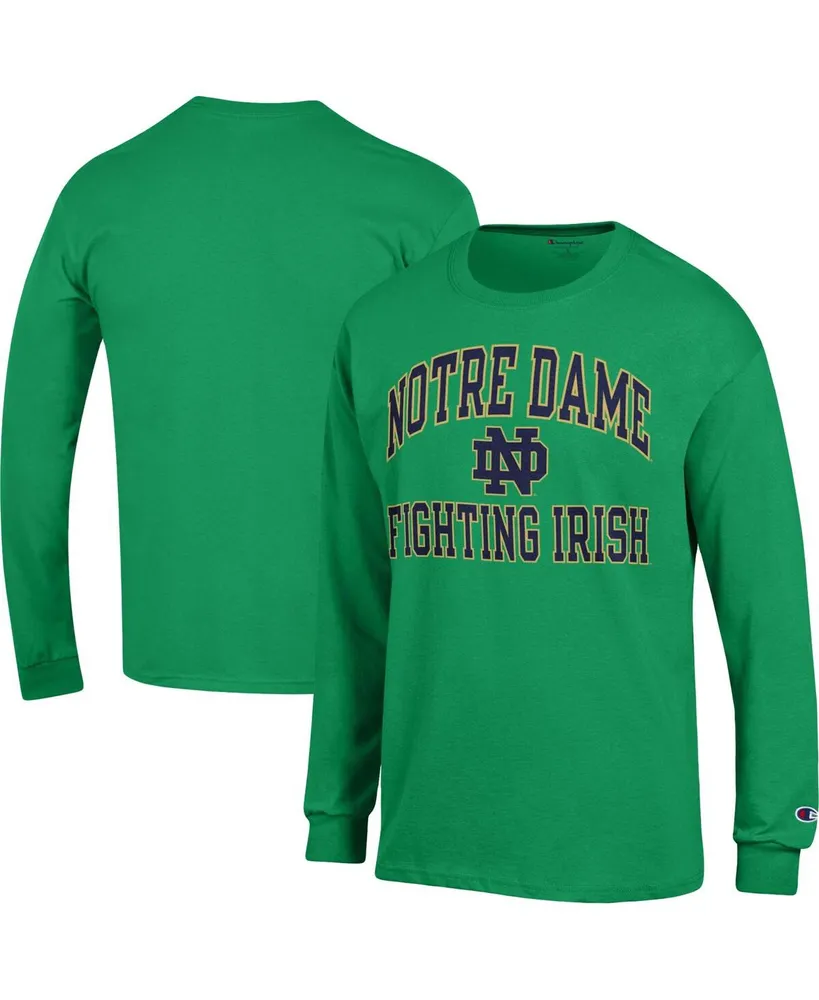 Men's Champion Green Notre Dame Fighting Irish High Motor Long Sleeve T-shirt