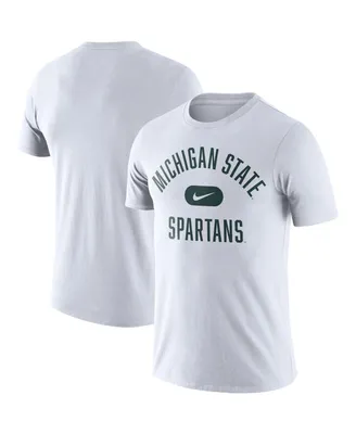 Men's Nike White Michigan State Spartans Team Arch T-shirt