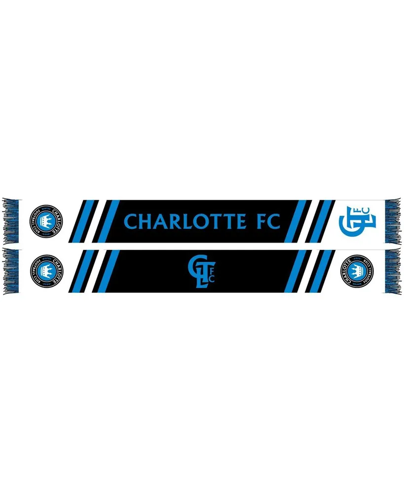 Men's and Women's Black Charlotte Fc Secondary Striped Knit Scarf