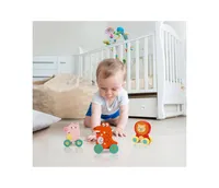 Leo & Friends Wooden Little Leo Lion Vehicle Toy, Perfect Christmas or Birthday Present - Assorted Pre