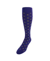 Trafalgar Atlas Fleur De Lis Over The Calf Fine Merino Wool Socks (1 Pair)