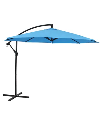 Sunnydaze Decor 9.5 ft Cantilever Offset Patio Umbrella with Crank