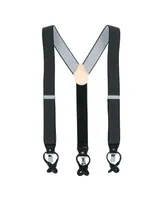 Trafalgar Men's Napier Elastic Convertible End Suspenders