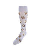 Trafalgar Caesar Monkey Mid-Calf Mercerized Cotton Socks