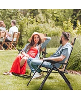 Zero Gravity Chair Oversize Lounge Patio Heavy Duty Folding Recliner