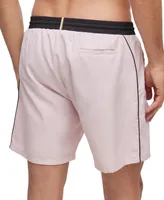 Boss by Hugo Men's Contrast-Logo Swim Shorts