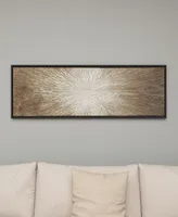 Rosemary Lane Canvas Radial Starburst Framed Wall Art with Black Frame, 71" x 1" x 20"