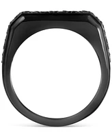 Effy Men's Black Spinel Ring (1-5/8 ct. t.w.) in Black Pvd-Plated Sterling Silver