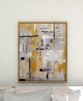 Rosemary Lane Canvas Abstract Framed Wall Art with Gold-Tone Frame, 39" x 2" x 39"