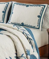 Tommy Bahama Aloha Pineapple Embroidered Quilt