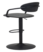 Zuo 44" Steel, Polyurethane Kirby Bar Chair