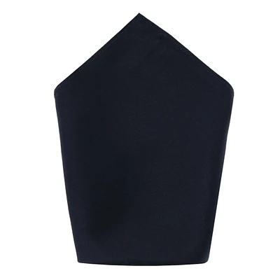 Trafalgar Men's Sutton Solid Color 13 Inch Silk Pocket Square