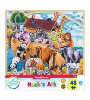 Masterpieces Wood Fun Facts - Noah's Ark 48 Piece Wood Jigsaw Puzzle