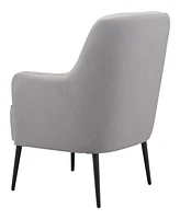 Zuo 35" Steel, Polyester Tasmania Boho Chic Accent Chair