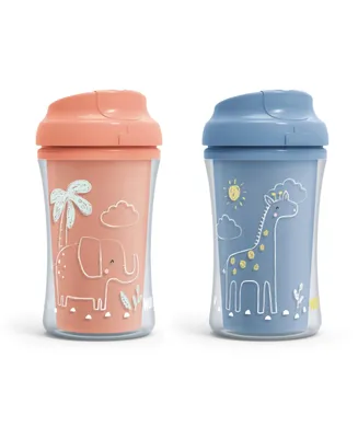 Nuk Toddler Insulated Cup-like Rim Sippy Cup, 9 oz, 2 Pack