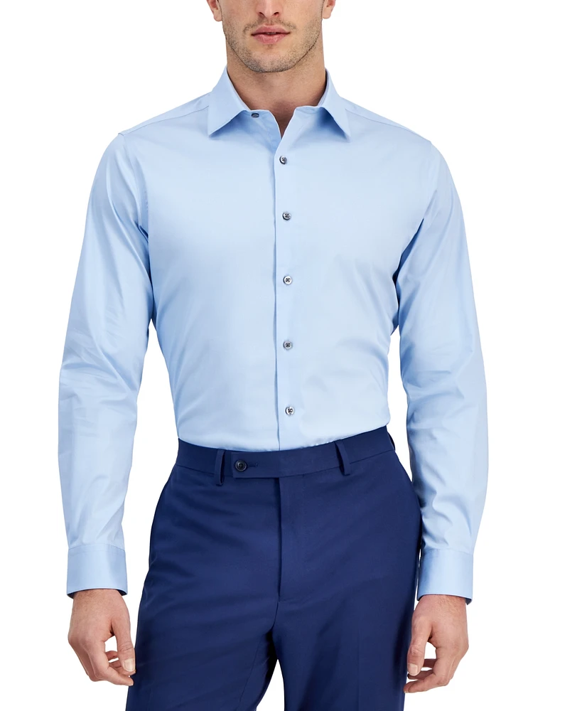 Alfani Men's Slim-Fit Temperature Regulating Dress Shirt, Created for Macy's