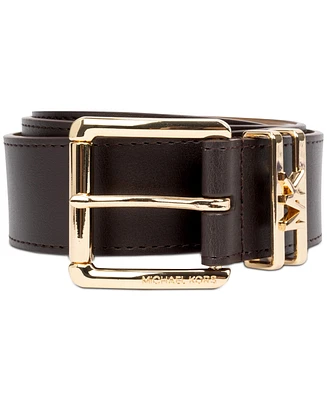 Michael Kors Women's Genuine Leather Logo Belt
