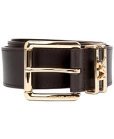 Michael Kors Women's Genuine Leather Logo Belt
