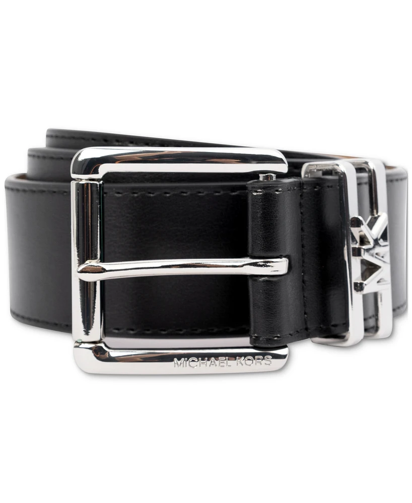 Michael Kors Women's Genuine Leather Logo Belt