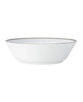 Noritake Silver Colonnade 4 Piece Soup Bowl Set, Service for 4
