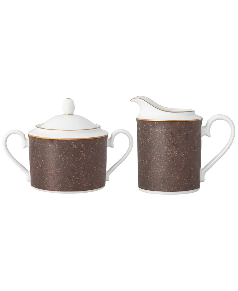 Noritake Tozan Sugar and Creamer, Set of 2