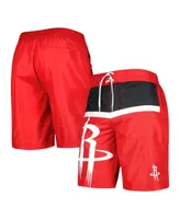 Men's G-iii Sports by Carl Banks Red Houston Rockets Sea Wind Swim Trunks