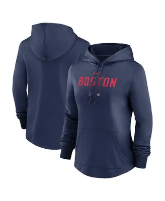 Women's Nike Navy Boston Red Sox Authentic Collection Pregame Performance Pullover Hoodie