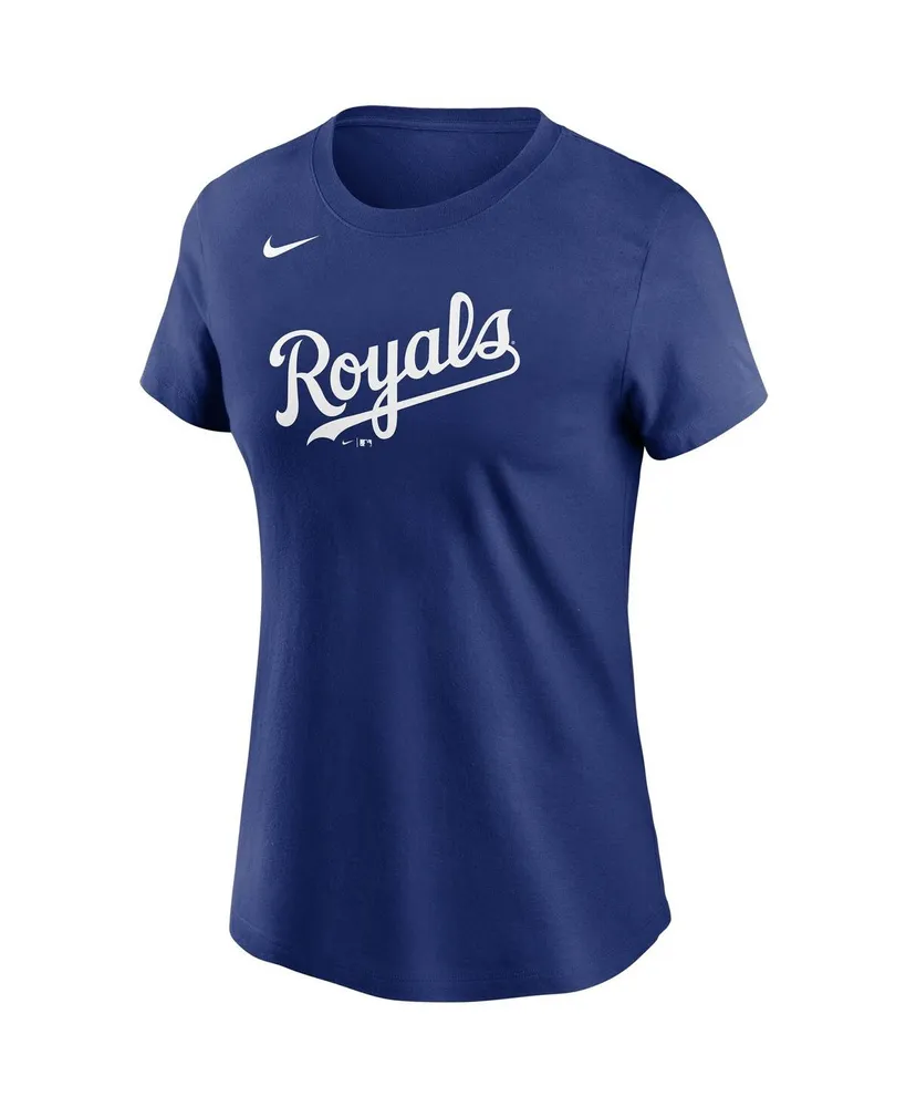 Women's Nike Royal Kansas City Royals Wordmark T-shirt