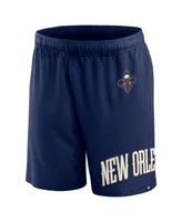 Men's Fanatics Navy New Orleans Pelicans Free Throw Mesh Shorts