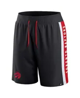 Men's Fanatics Black Toronto Raptors Referee Iconic Mesh Shorts