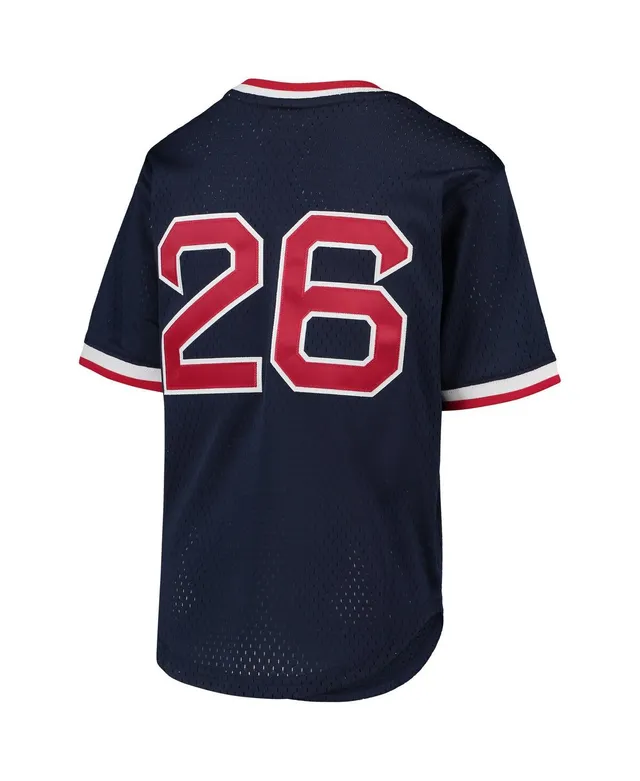 Ted Williams Boston Red Sox Mitchell & Ness Youth Cooperstown Collection Mesh Batting Practice Jersey - Navy