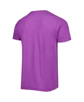 Men's Homage Mike Conley Heathered Purple Utah Jazz Caricature Tri-Blend T-shirt