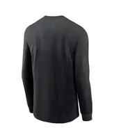 Men's Nike Black San Francisco Giants Over Arch Performance Long Sleeve T-shirt