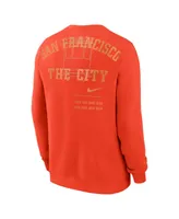 Men's Nike Orange San Francisco Giants Statement Ball Game Fleece Pullover Sweatshirt